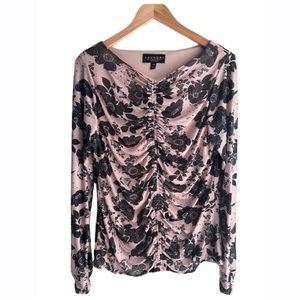 Laundry by Shelli Long Sleeve Mesh Blouse